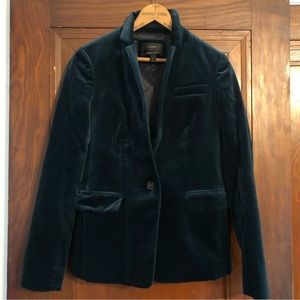 J.Crew Velvet Regent Blazer size 2
